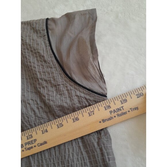 Womens Size 42/10-12 Anarkali Traditional India Bollywood Maxi Dress Gray Black - Picture 7 of 7